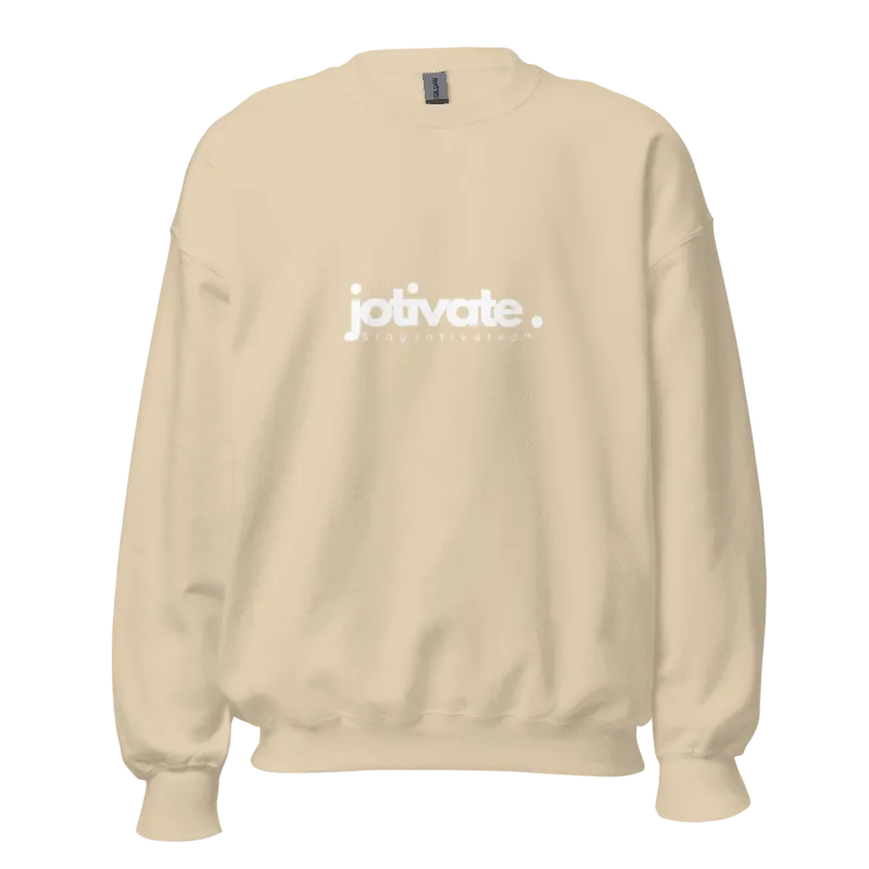 Tan crewneck, front